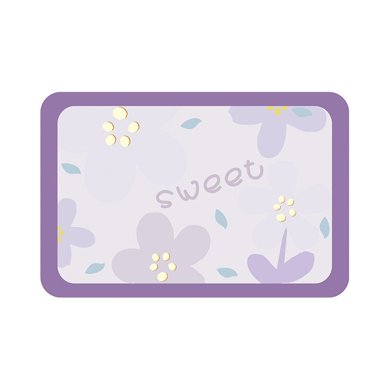 Floral-Themed Kitchen Counter Mat