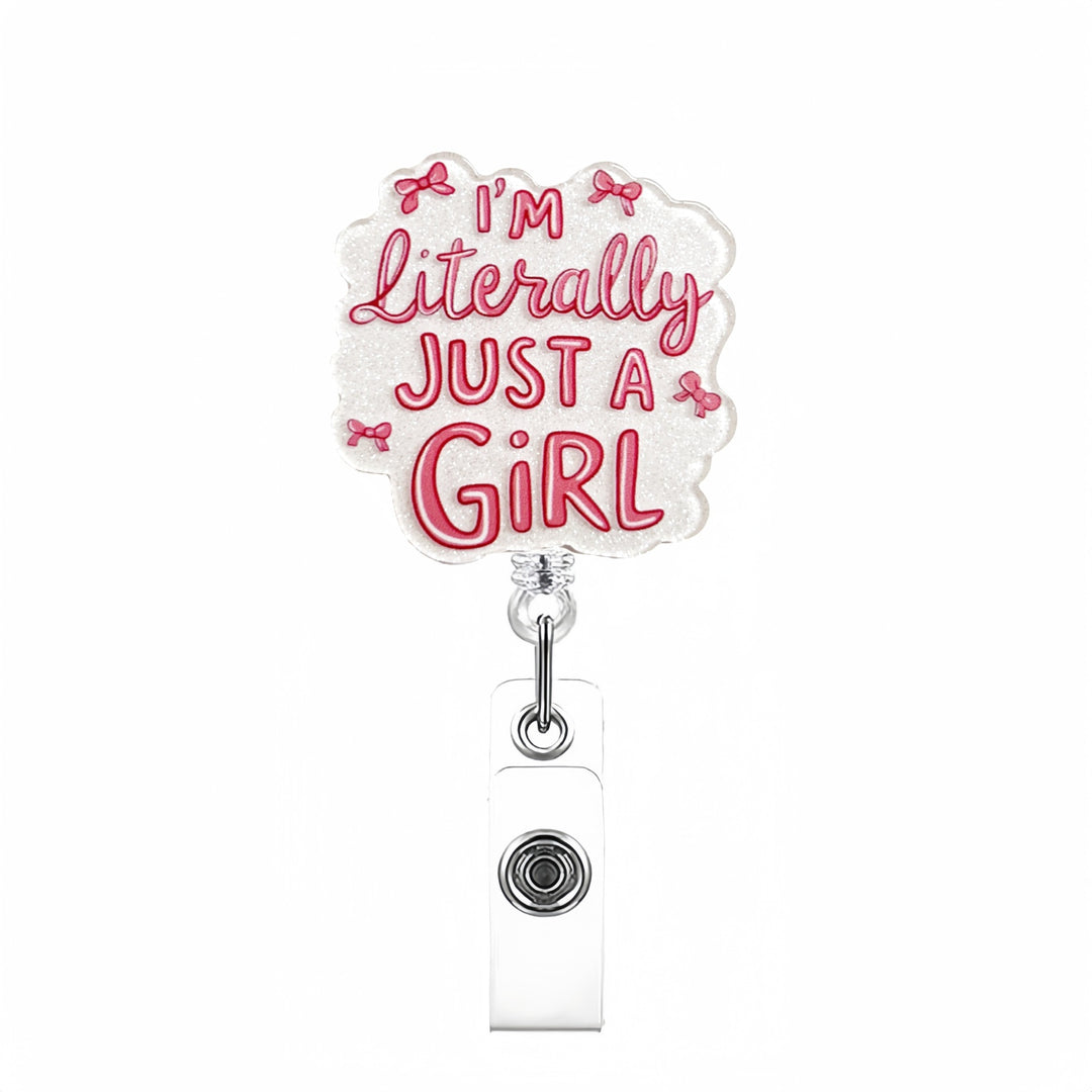 Expandable badge holder with anatomical heart pendant