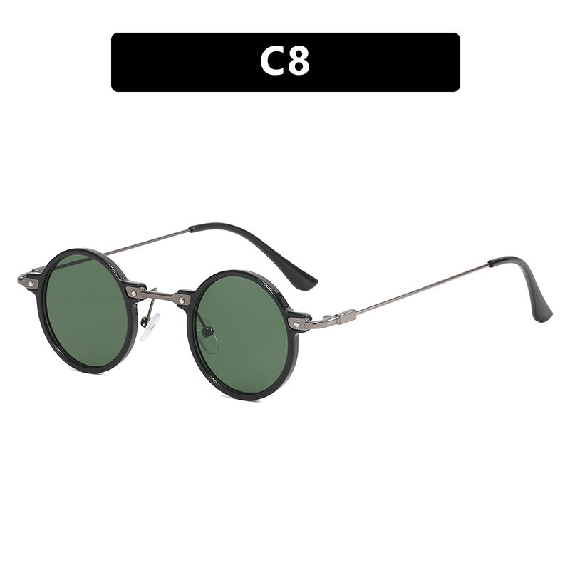 Women's fashionable round sunglasses with stylish metal frame and polarized lenses Kalsten