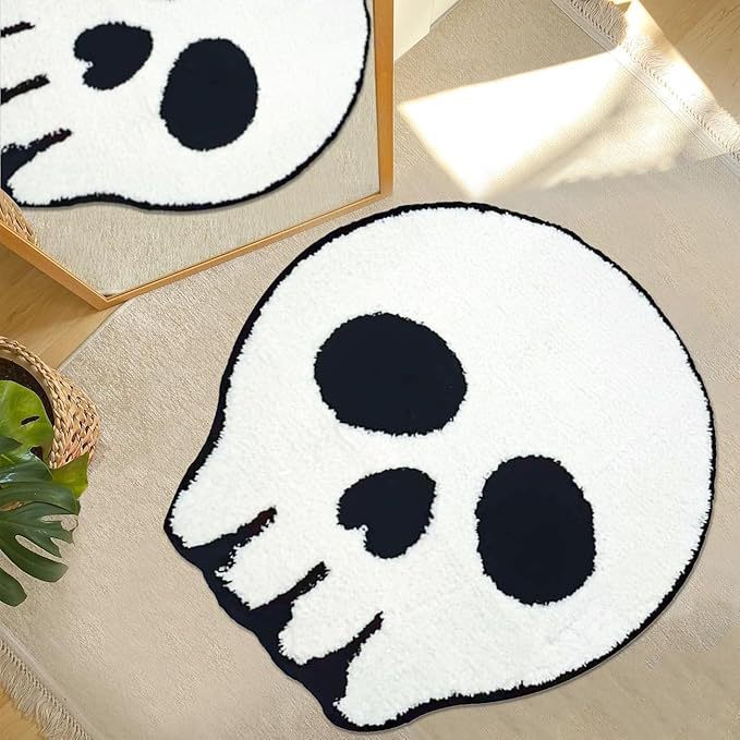 Pumpkin-Shaped Plush Area Mat