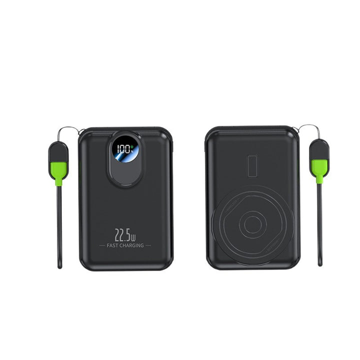 Portable power bank with integrated wireless charging function and digital display Kalsten