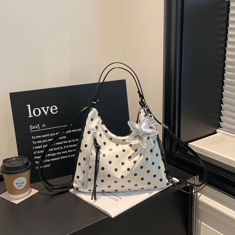 Stylish Polka Dot Tote Bag