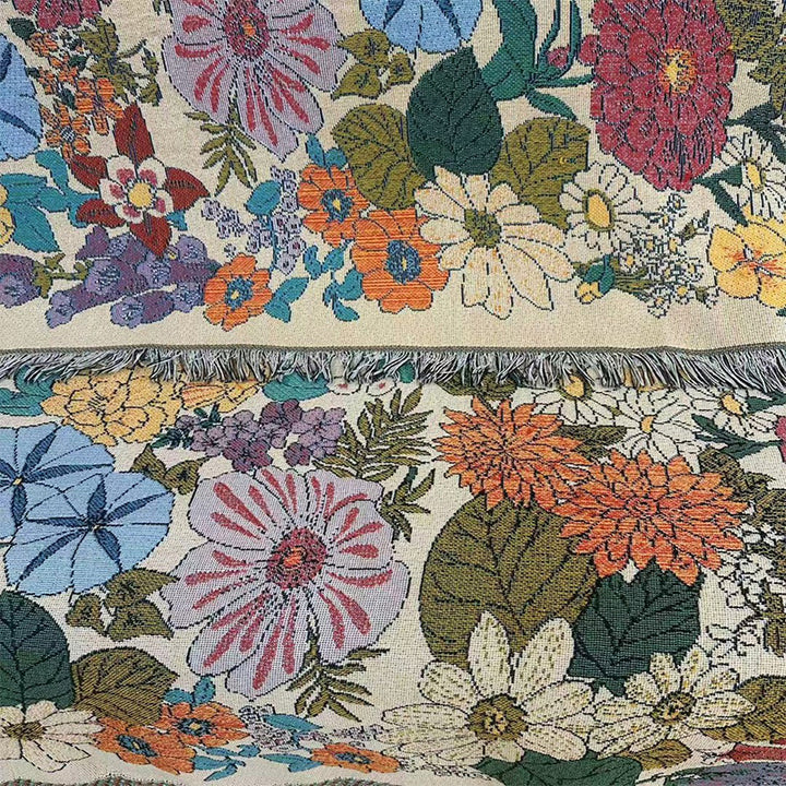 Floral Art Throw Blanket