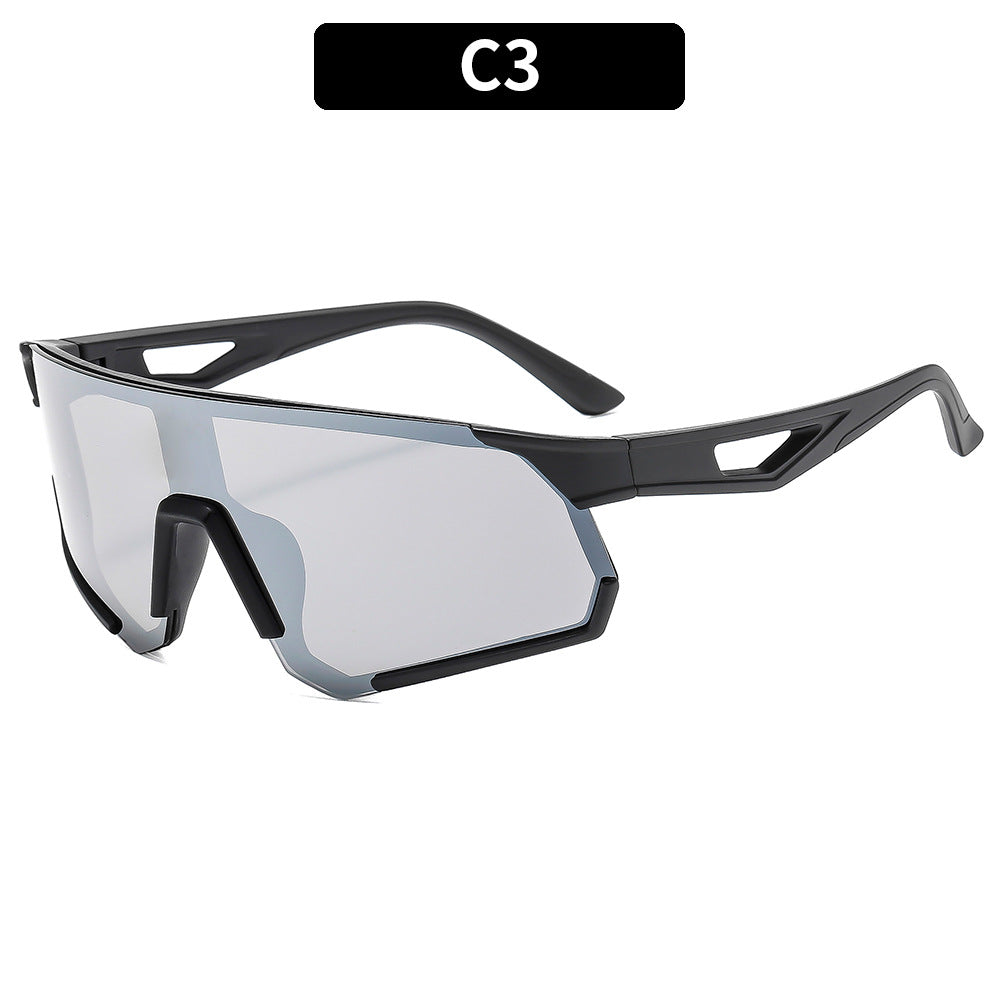 Futuristic Wraparound Shield Sunglasses