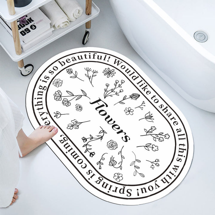 Elegant Decorative Bathroom Mat