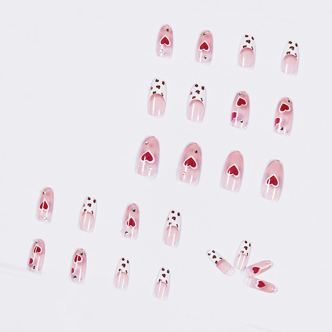 Artistic Nail Art with Heart Design Kalsten