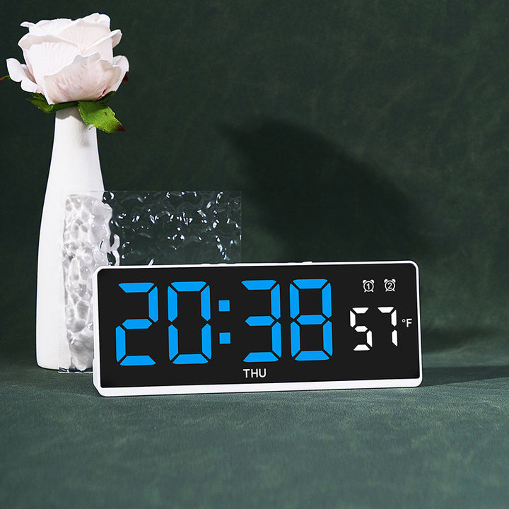Digital alarm clock with large LED display and weather forecast Kalsten