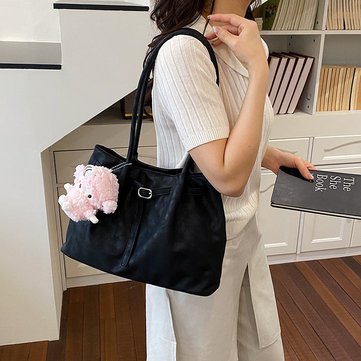 Casual Faux Leather Tote Bag