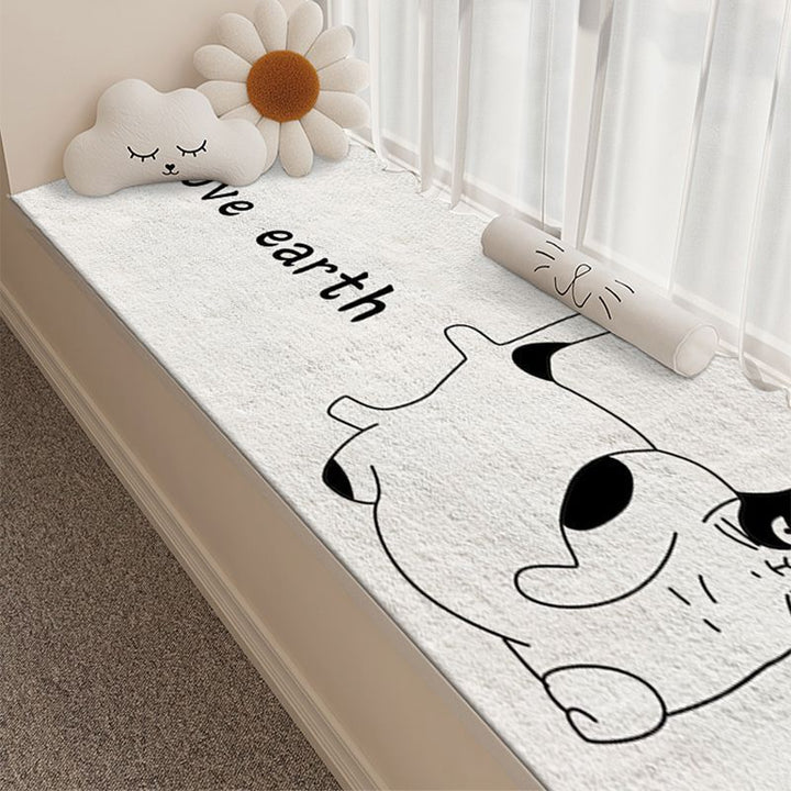 Cute Cat-Themed Plush Bath Mat Kalsten