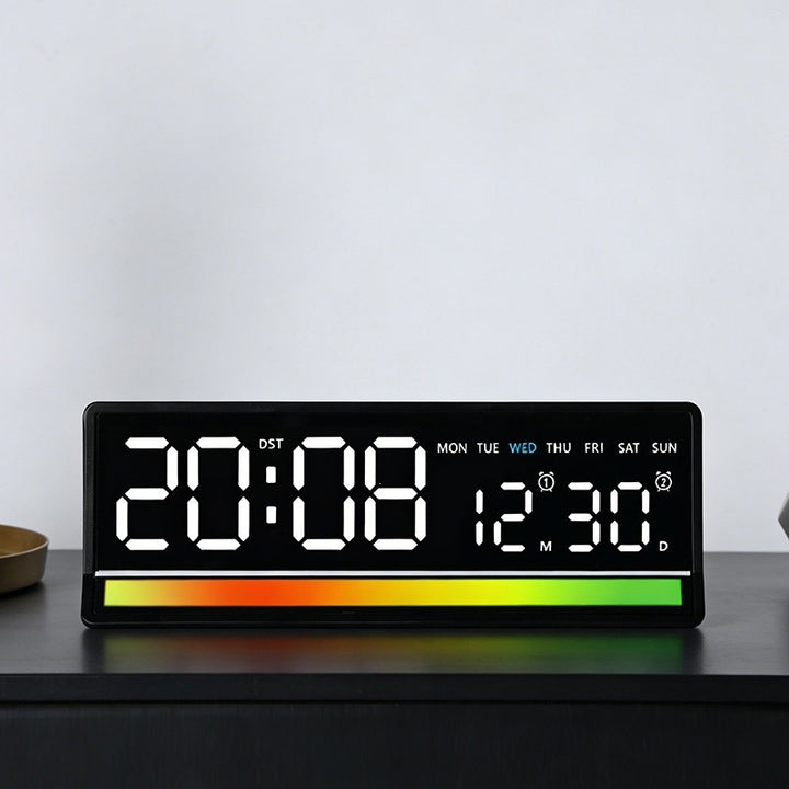 Digital alarm clock with clear LED display and date display Kalsten