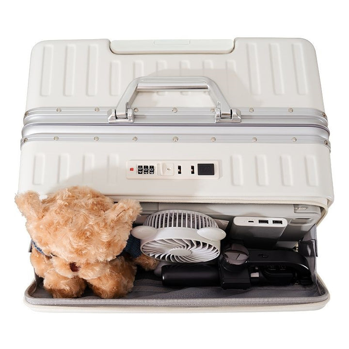 Trolley Suitcase With Innovative Storage Space And Integrated Security System Kalsten
