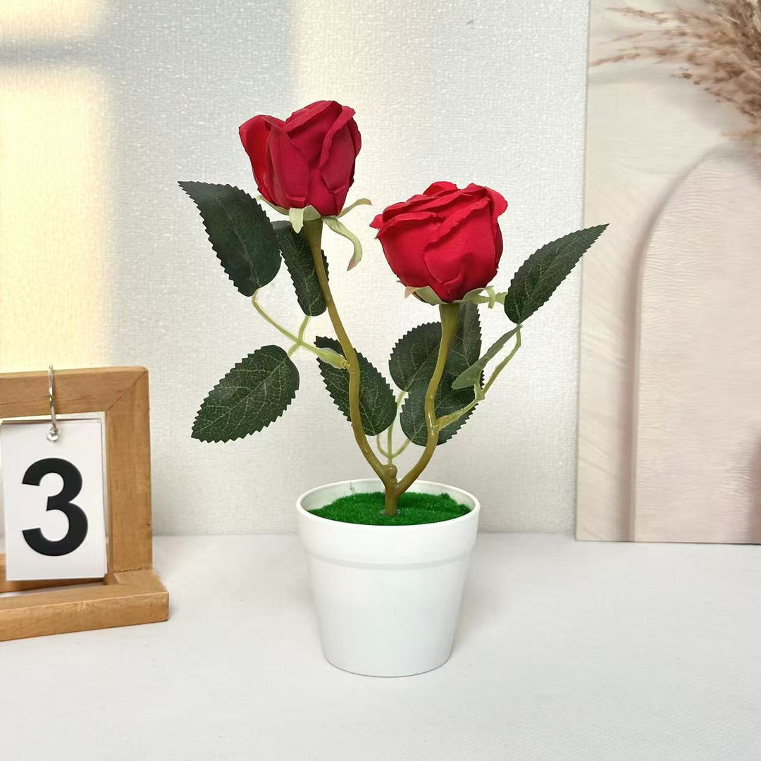 Realistic Blooming Rose Arrangement