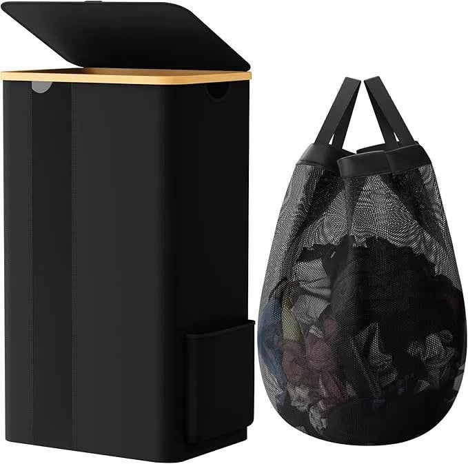 Practical laundry container with removable mesh bag Kalsten
