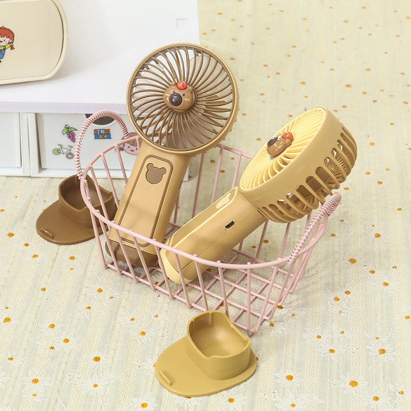 Women Portable Mini Fan with Cute Bear Design Kalsten