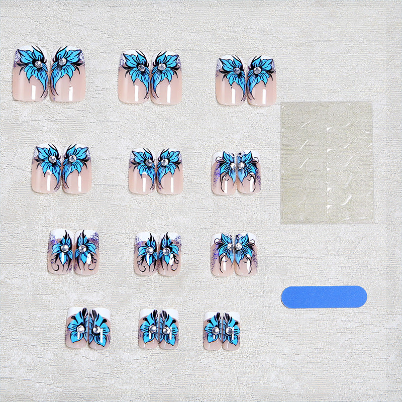 Artificial nails with floral details Kalsten