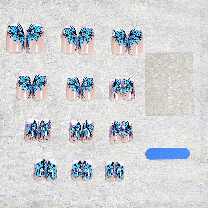 Artificial nails with floral details Kalsten
