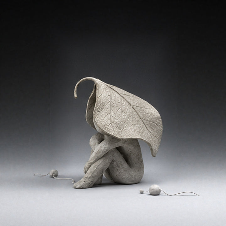 Creative Leaf-Inspired Decorative Sculpture