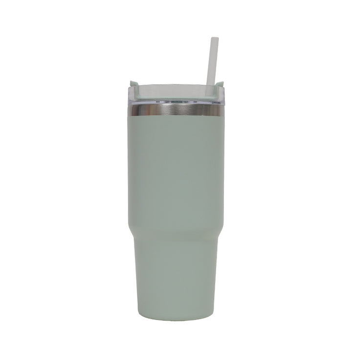 Women's Thermo Drinking Cup with Ergonomic Handle and Practical Straw Kalsten