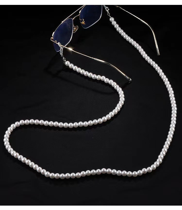 Elegant Long Pearl Eyewear Chain Kalsten