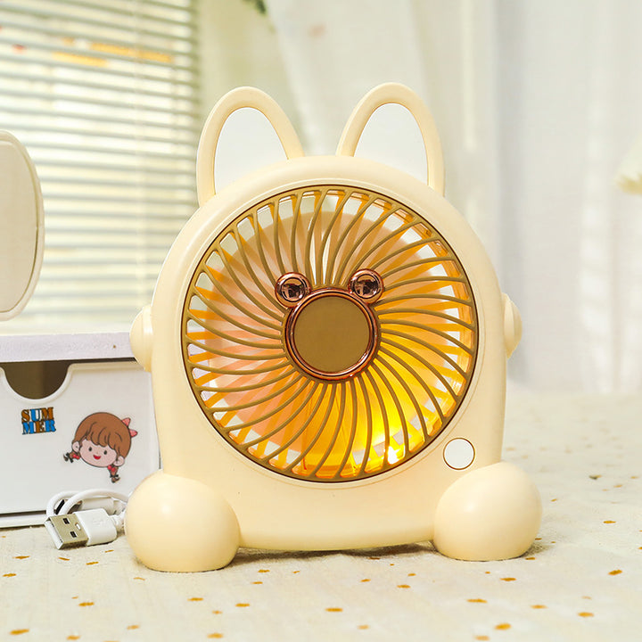 Women Portable Table Fan with LED Lighting Kalsten