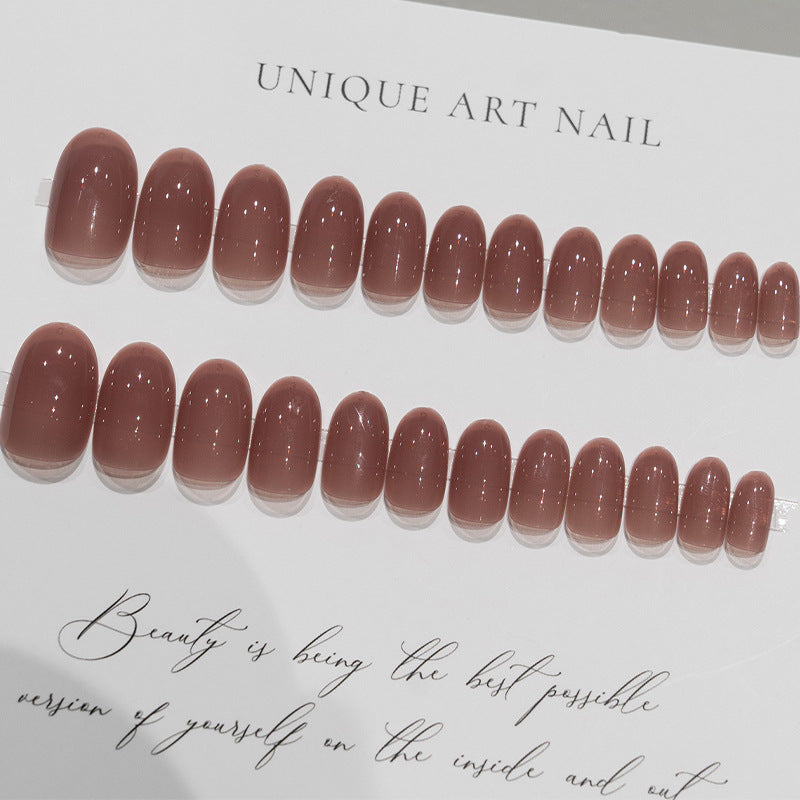 Elegant Glossy Press-On Nail Set 1790727522