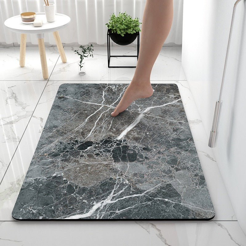 Luxurious Marble Pattern Bath Mat Kalsten