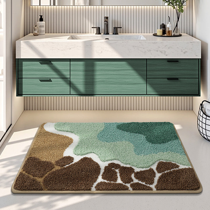 Playful Dog-Themed Bath Mat Kalsten