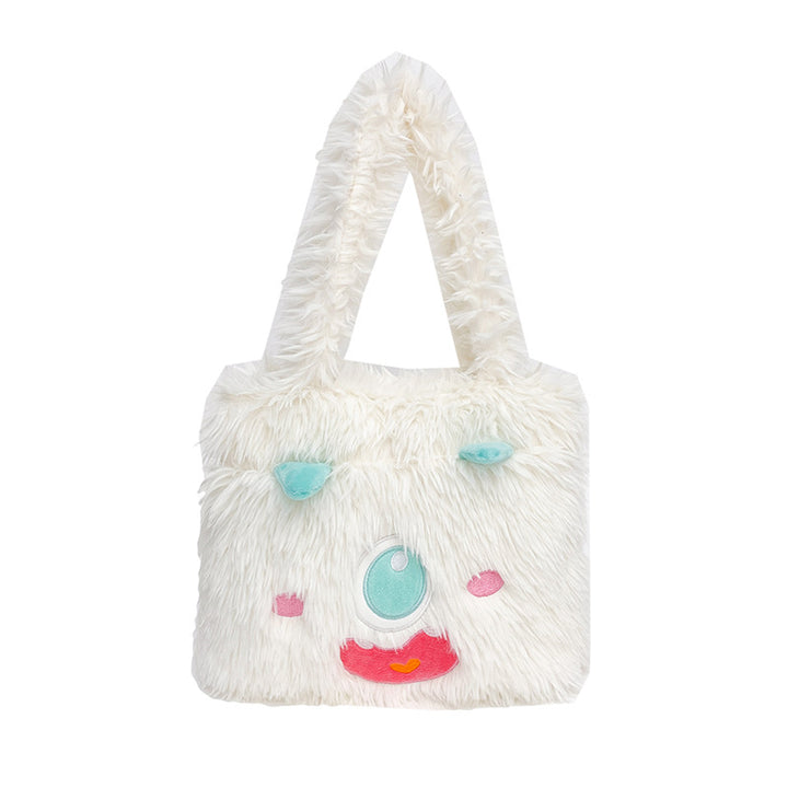Plush Animal-Themed Handbag