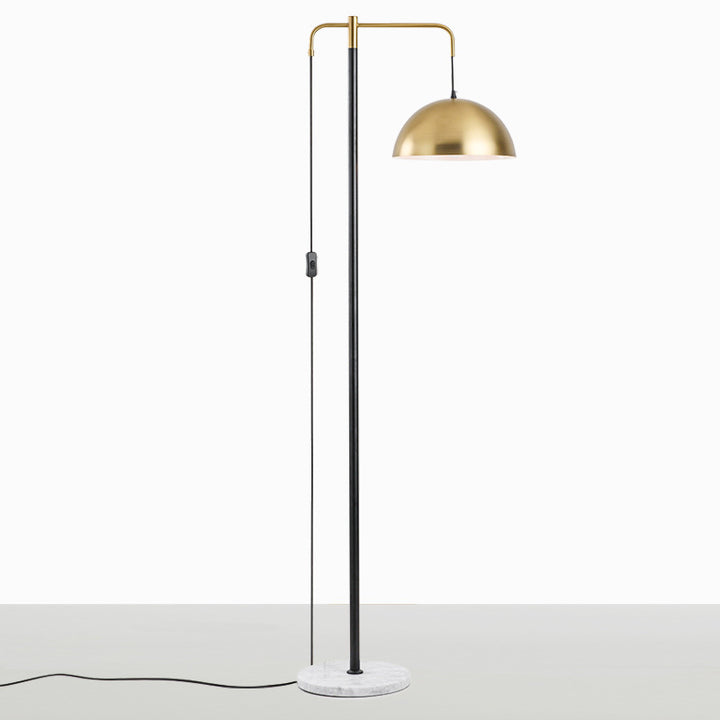 Modern Industrial Floor Lamp with Adjustable Shade