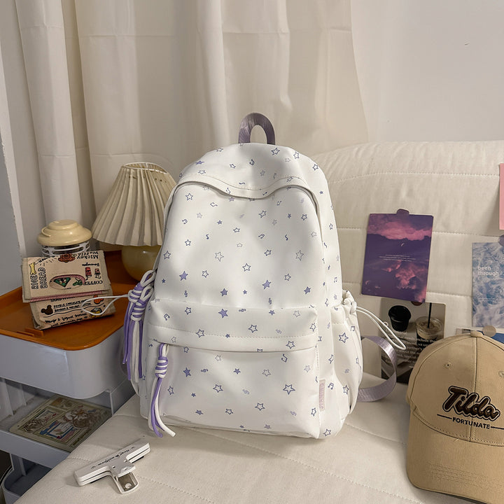 Fashionable backpack with colorful star pattern Kalsten