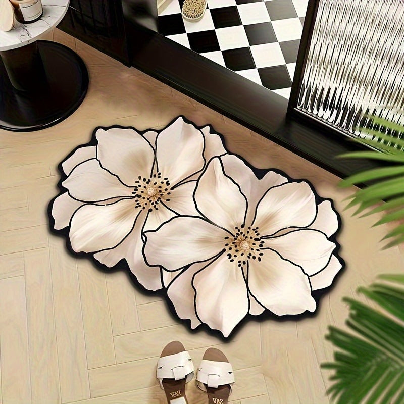 Floral-Shaped Decorative Bath Mat