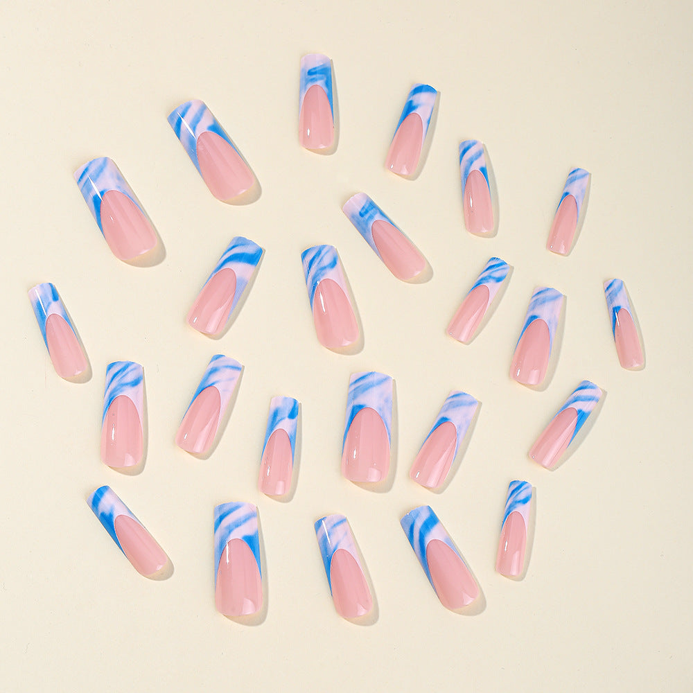 Marble Tip Acrylic Nail Set Kalsten