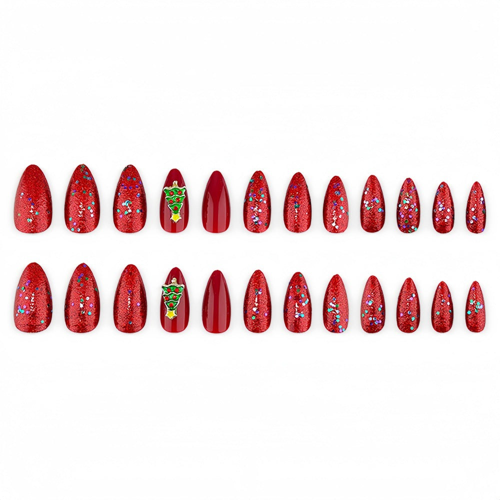 Artificial nails with festive Christmas design Kalsten