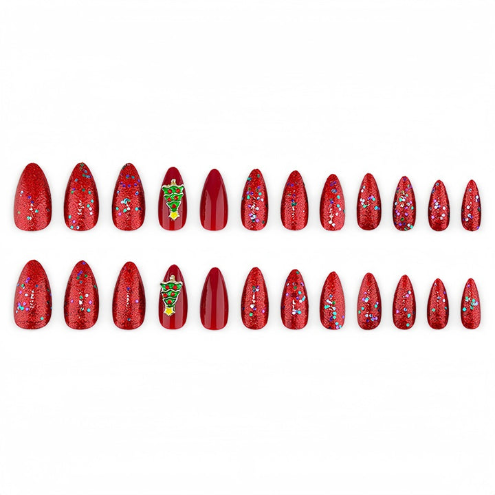 Artificial nails with festive Christmas design Kalsten