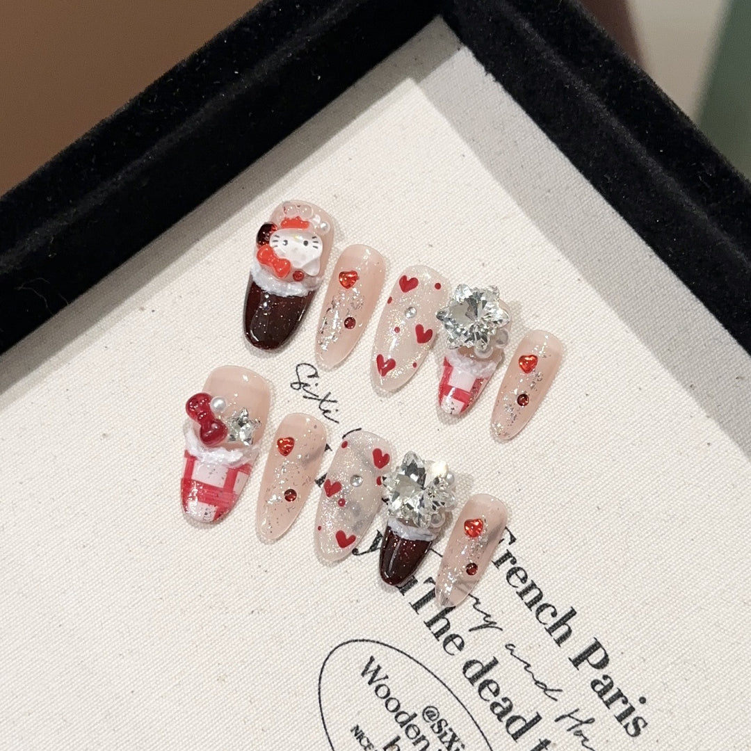 Whimsical Character Press-On Nail Set