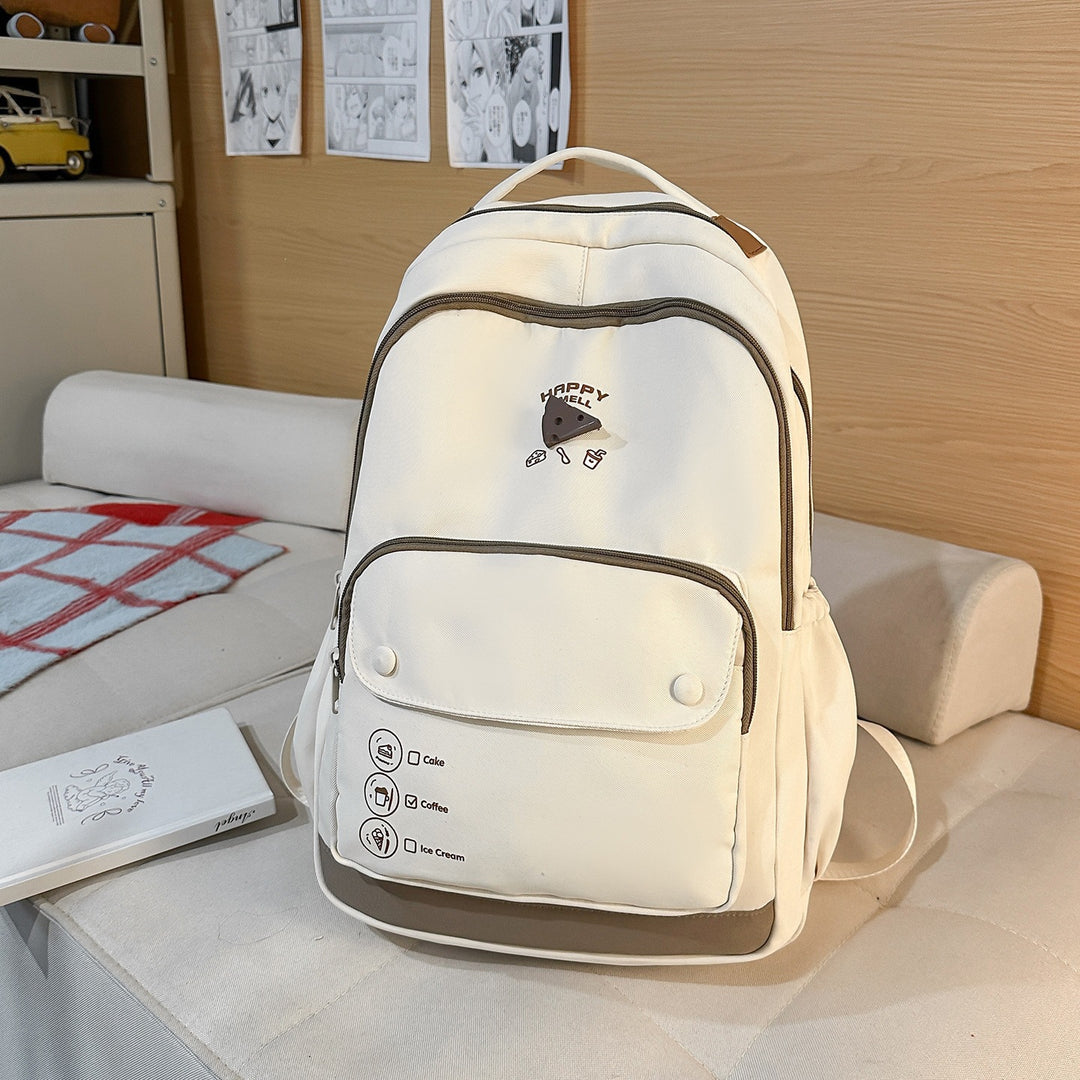Playful Graphic Print Backpack