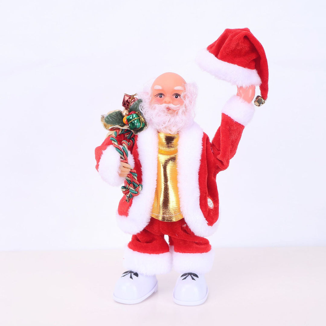 Decorative Santa Claus figure with candy