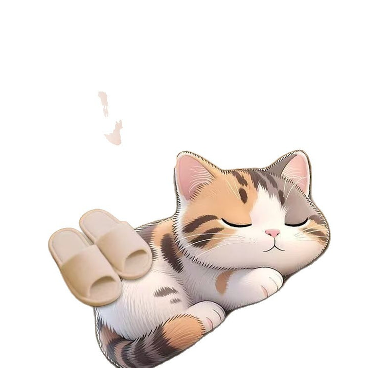Cat-Themed Memory Foam Bath Mat Kalsten