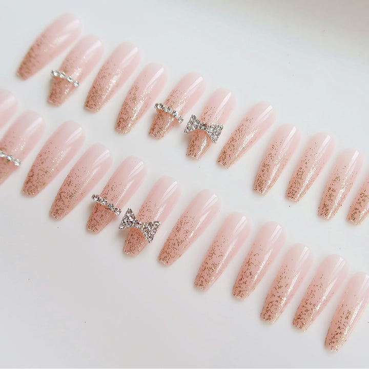 Luxury Glittered Press-On Nail Art Kalsten