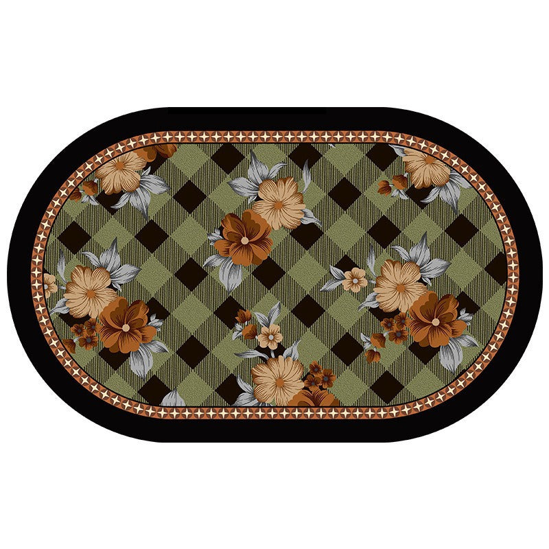 Floral Pattern Decorative Area Mat