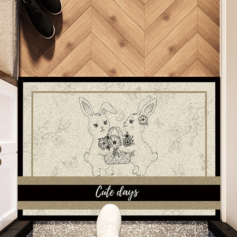 Elegant Textured Welcome Mat