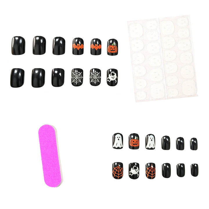 Creative Halloween-Themed Acrylic Nail Art Enhancements Kalsten