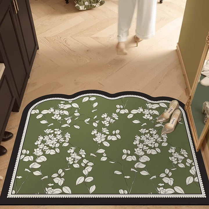 Elegant Botanical Design Comfort Mat for Home