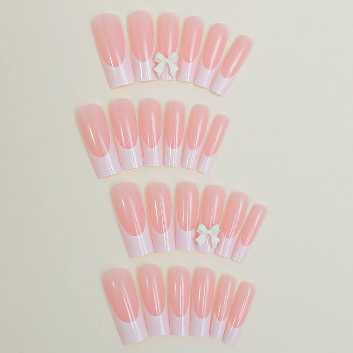 Artificial nail set with elegant tips and playful 3D design Kalsten
