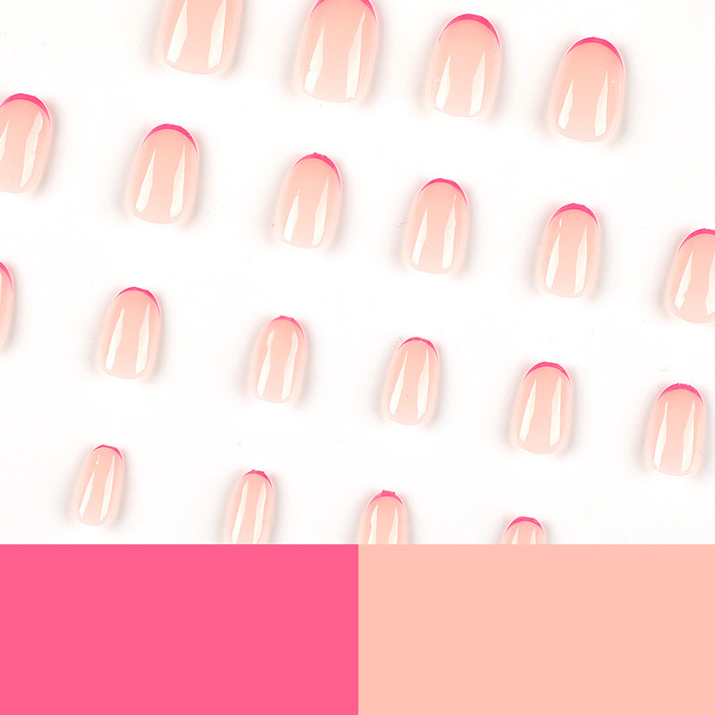 Artful Nail Extensions with Gradient and Accents Kalsten