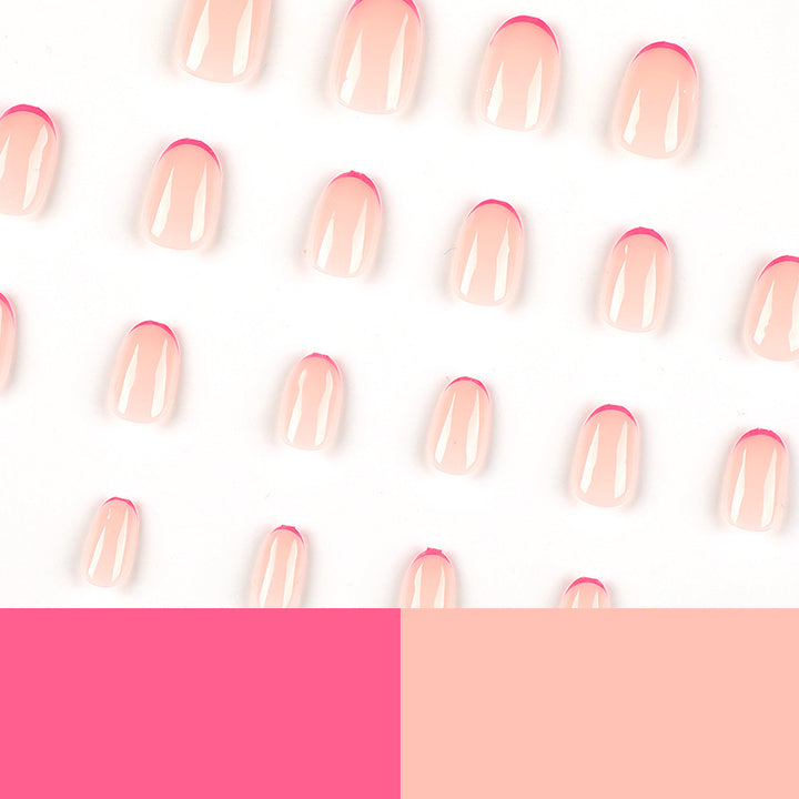 Artful Nail Extensions with Gradient and Accents Kalsten
