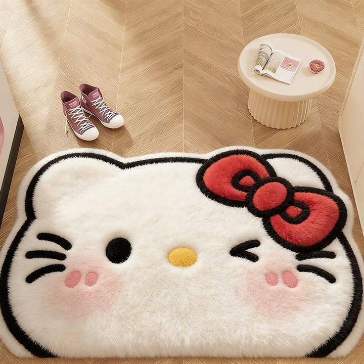 Plush Animal-Themed Bath Mat