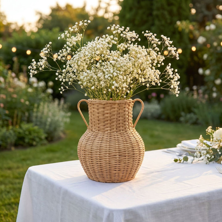 Handcrafted decorative basket made of natural weave Kalsten