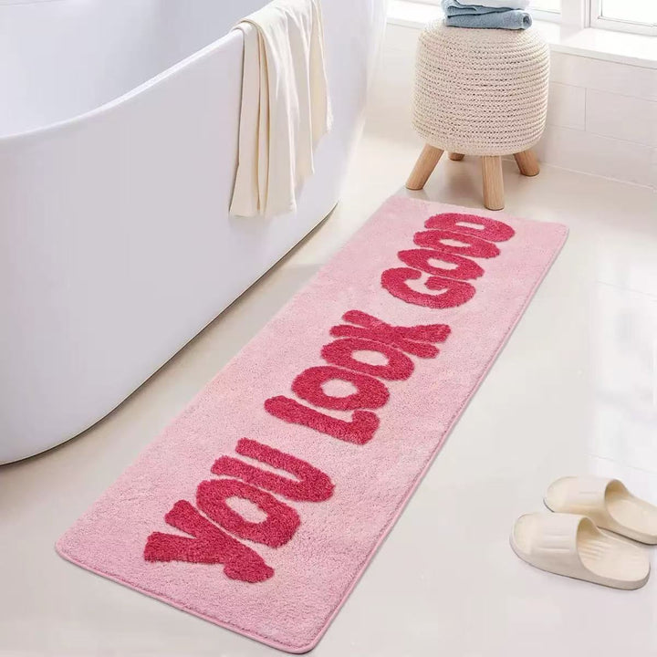 Inspirational Message Bath Mat