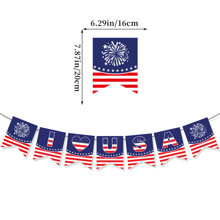 Unisex decorative garland with star motif and sturdy cardboard Kalsten
